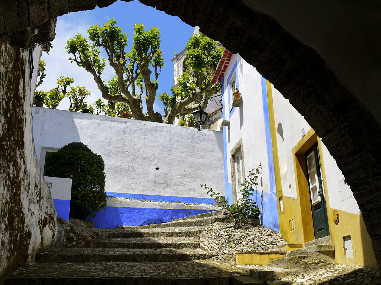 views of The Obidos town